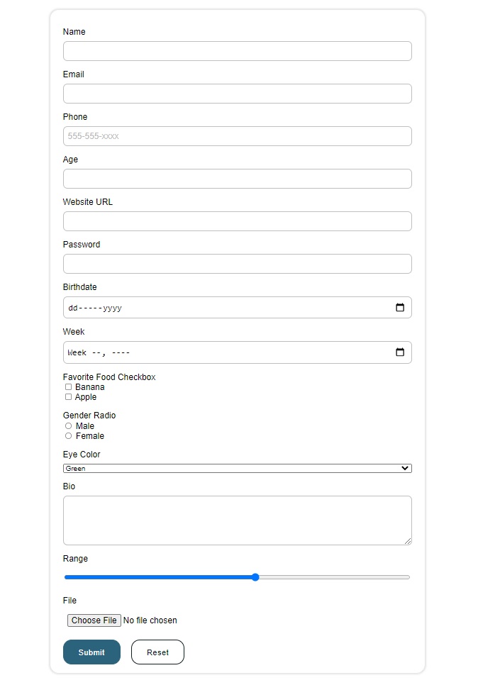 Customize Simple HTML Form