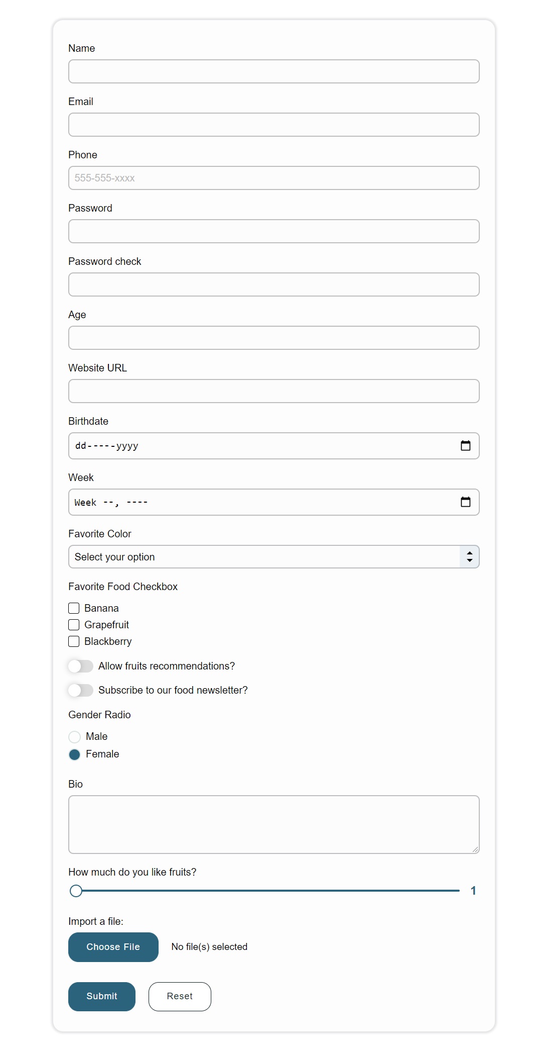 JavaScript Form